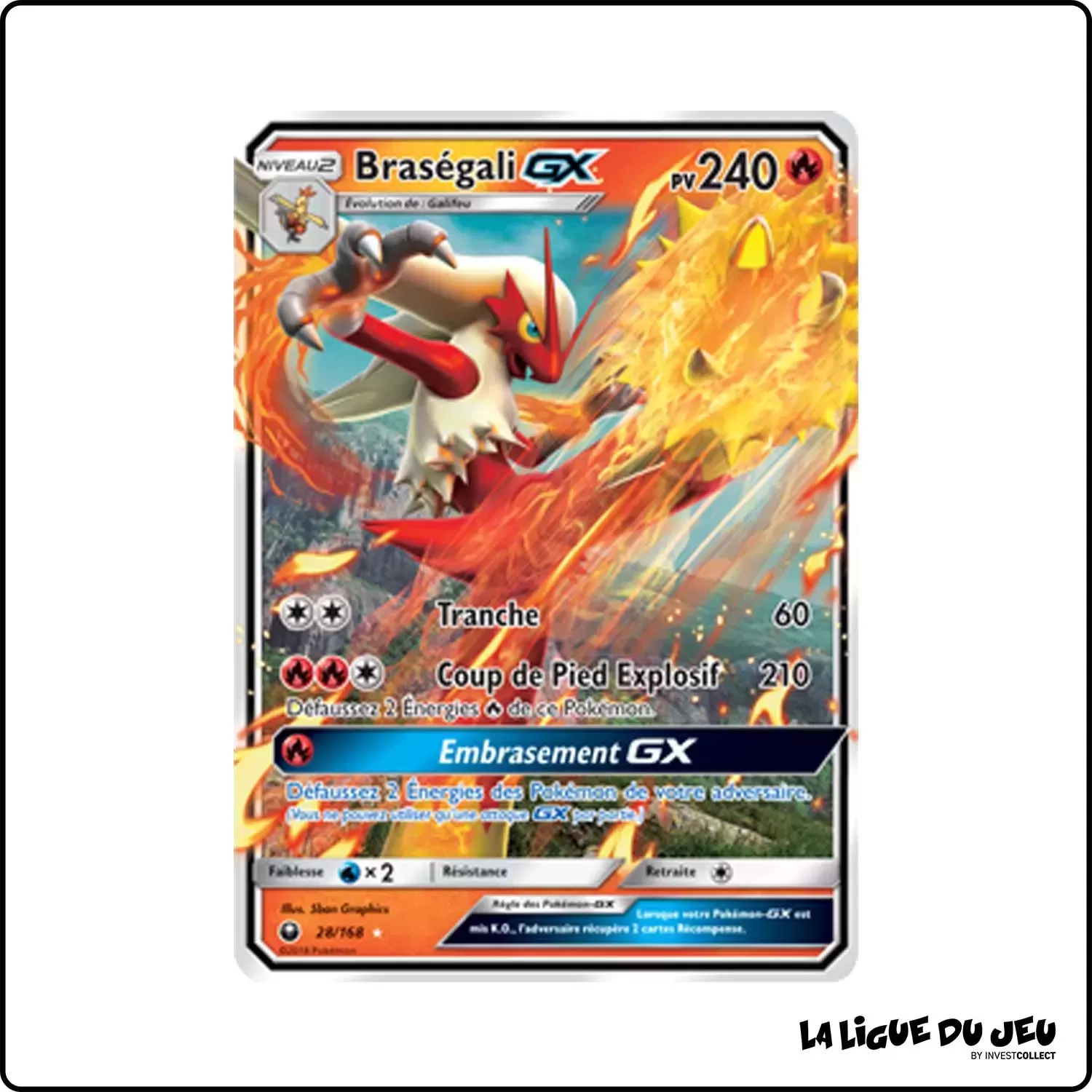 Ultra - Pokemon - Tempête Céleste - Braségali-GX 28/168