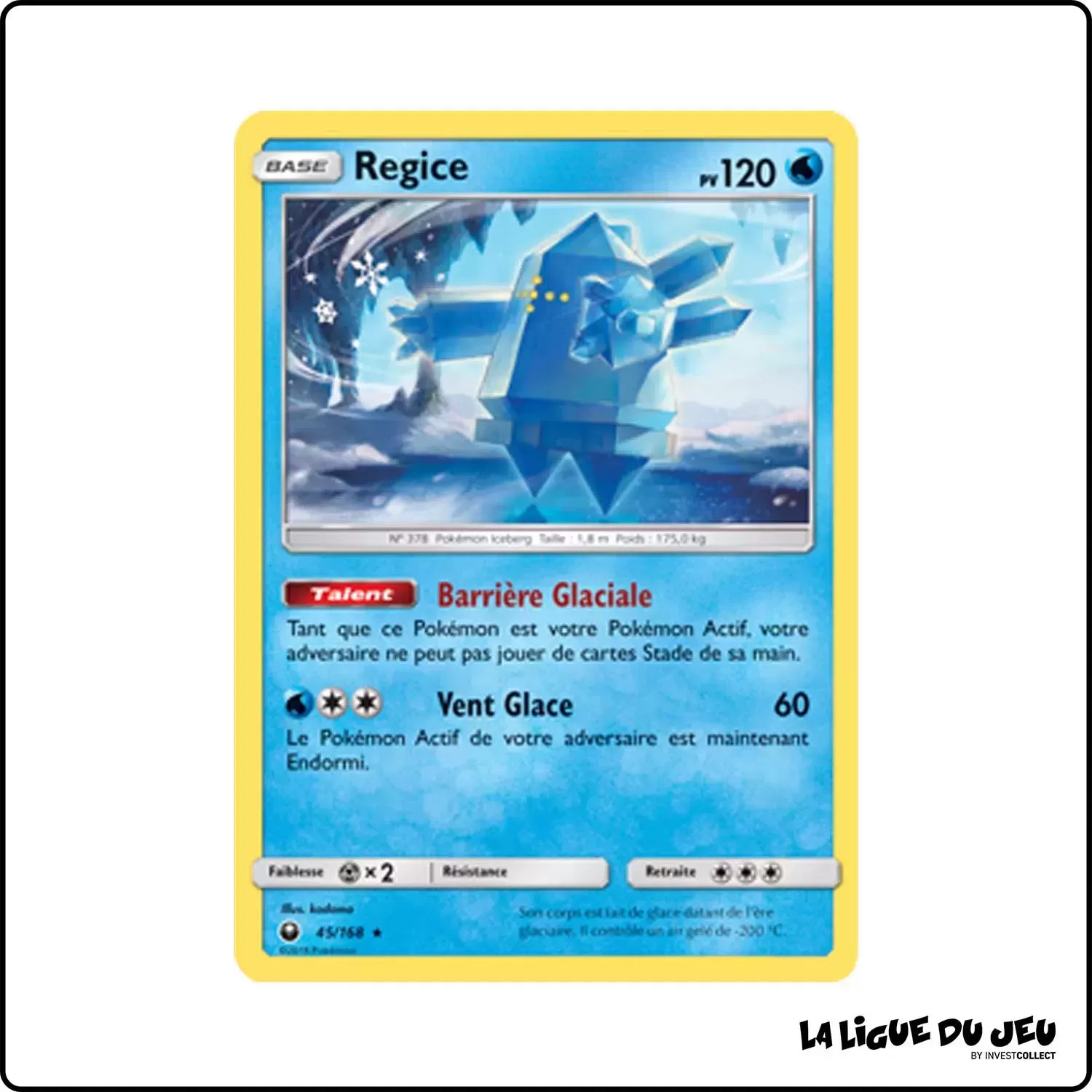 Rare - Pokemon - Tempête Céleste - Regice 45/168