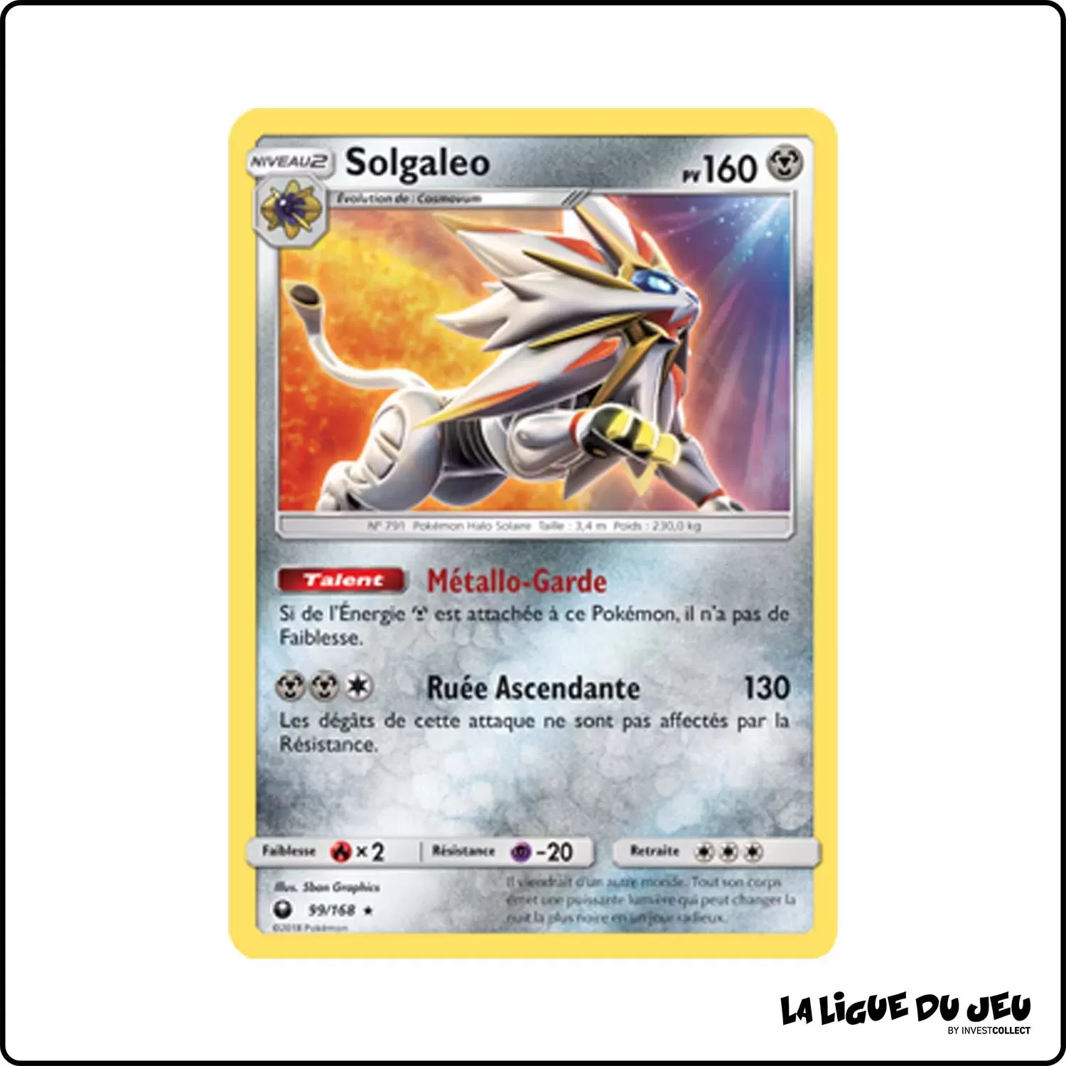 Holo - Pokemon - Tempête Céleste - Solgaleo 99/168