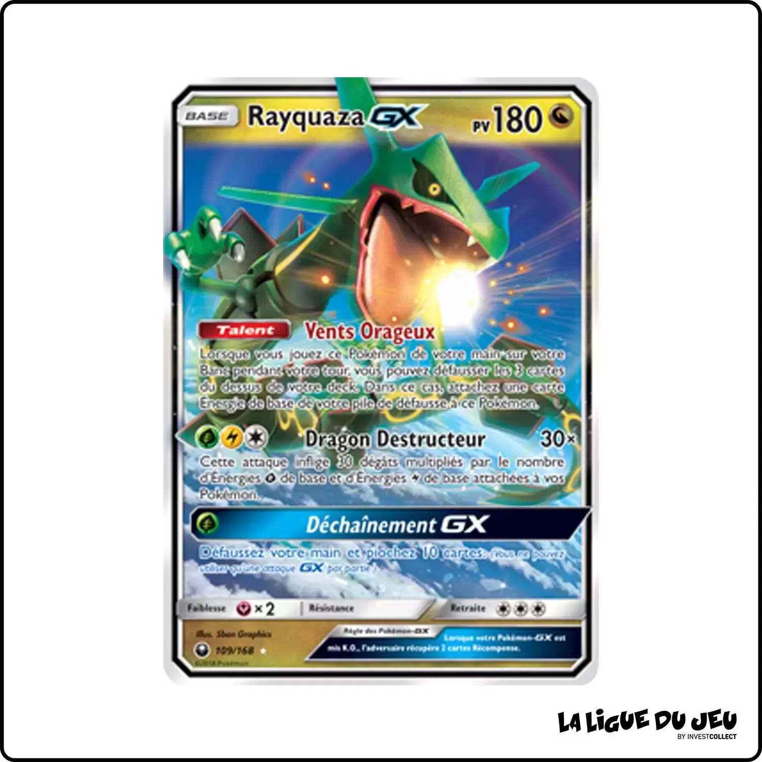 Ultra - Pokemon - Tempête Céleste - Rayquaza-GX 109/168