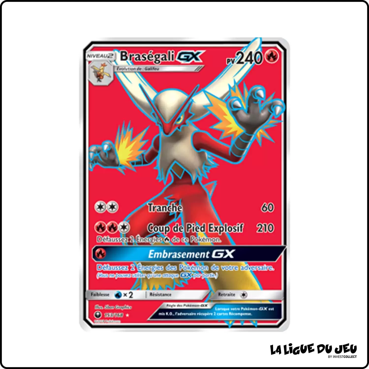 Ultra - Pokemon - Tempête Céleste - Braségali-GX 153/168