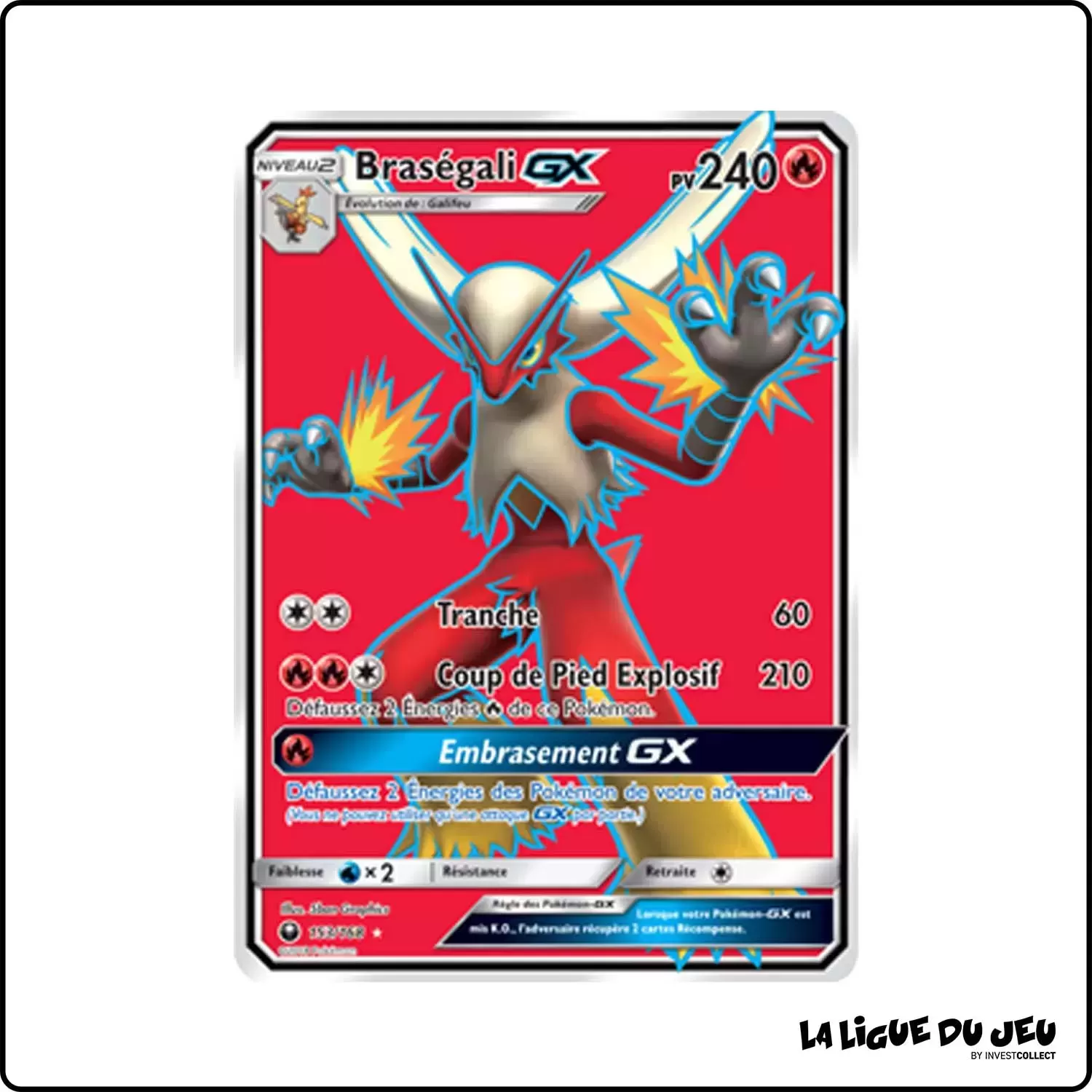 Ultra - Pokemon - Tempête Céleste - Braségali-GX 153/168