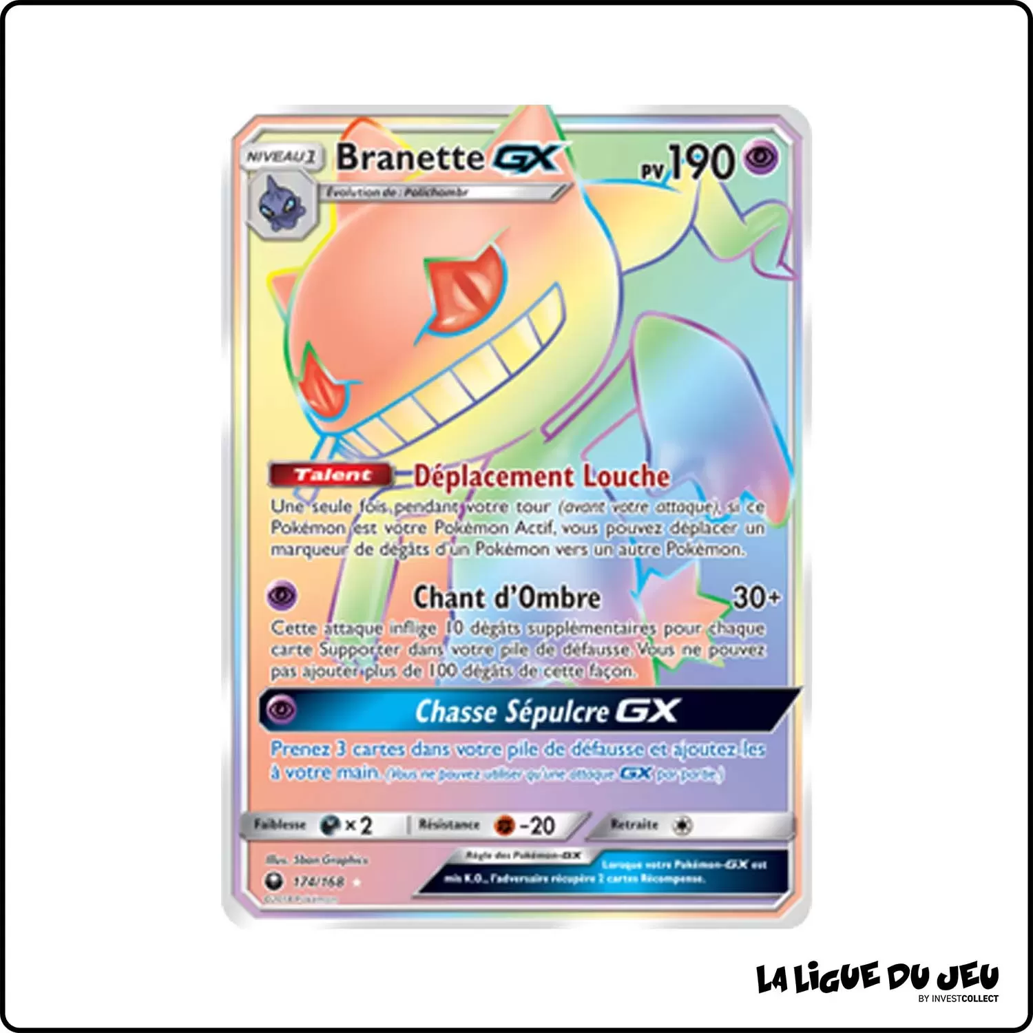 Secrete - Pokemon - Tempête Céleste - Branette-GX 174/168