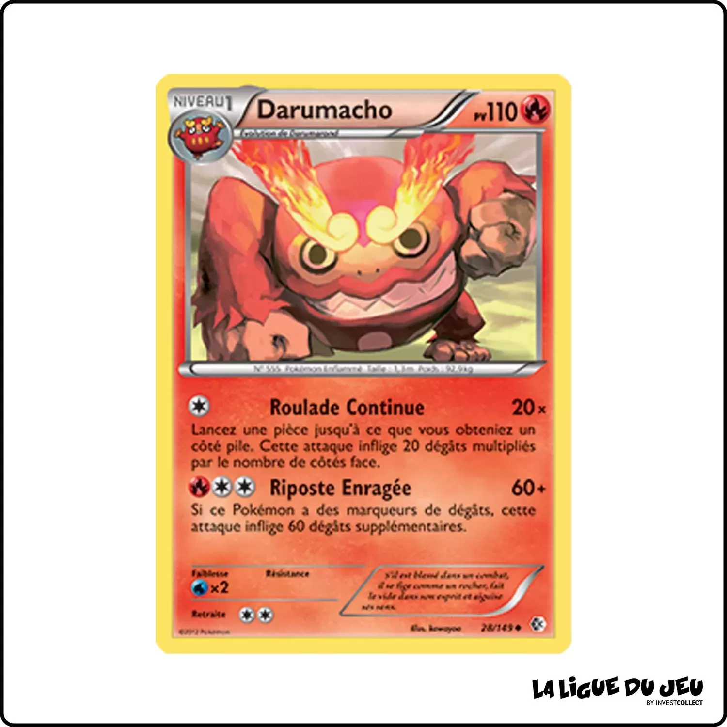 Peu commune - Pokemon - Frontières Franchies - Darumacho 28/149 Pokemon Company - 1