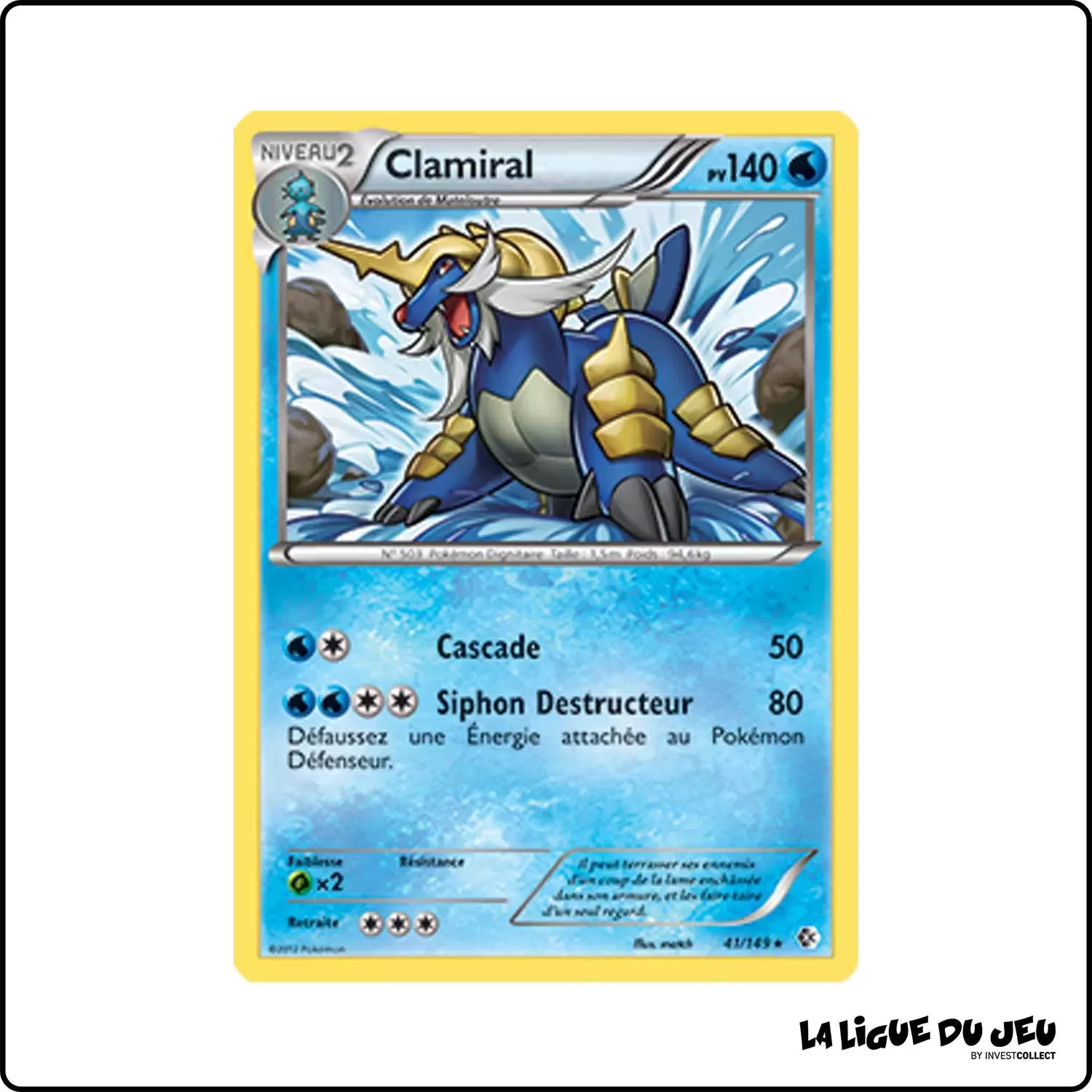 Holo - Pokemon - Frontières Franchies - Clamiral 41/149 Pokemon Company - 1