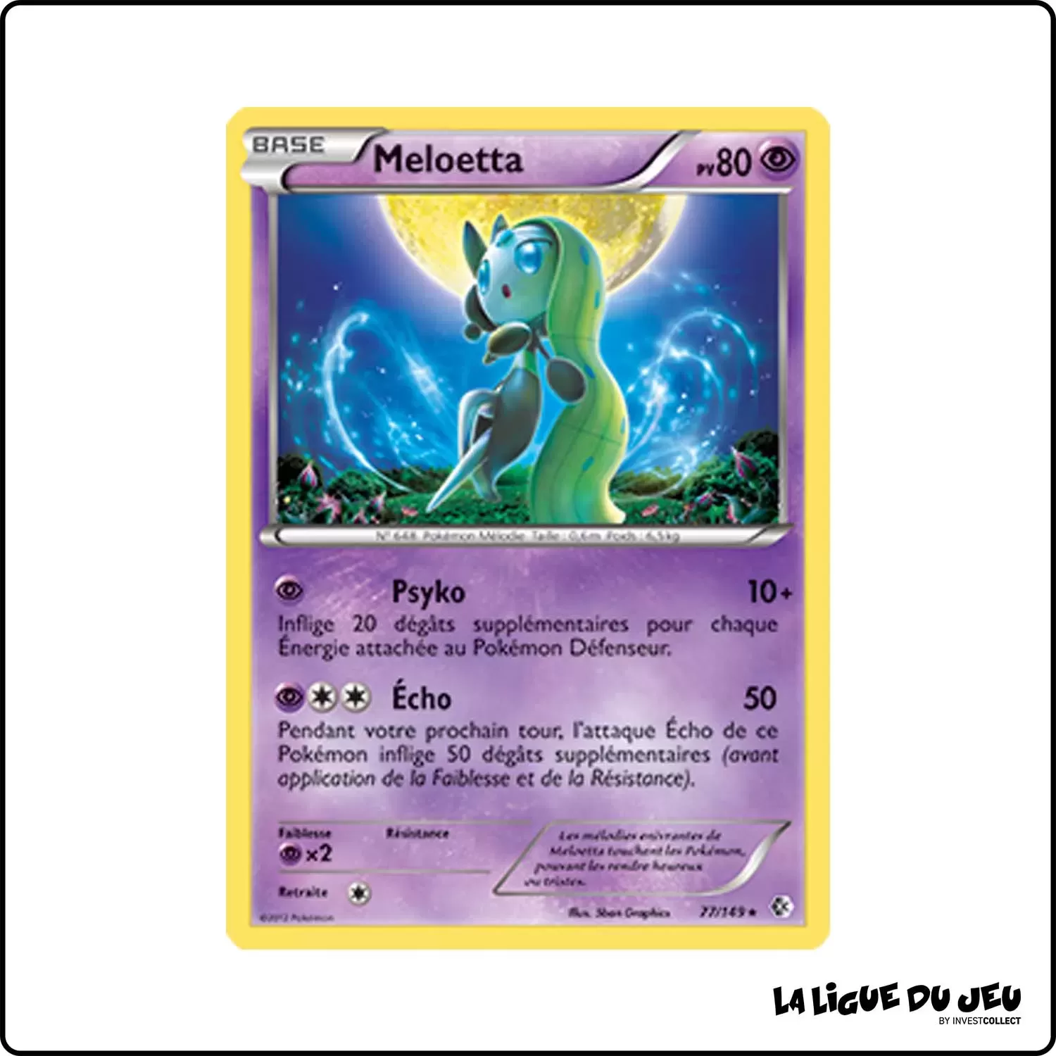 Holo - Pokemon - Frontières Franchies - Meloetta 77/149 Pokemon Company - 1