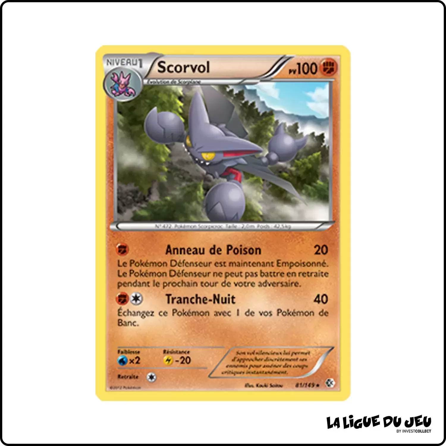 Holo - Pokemon - Frontières Franchies - Scorvol 81/149 Pokemon Company - 1