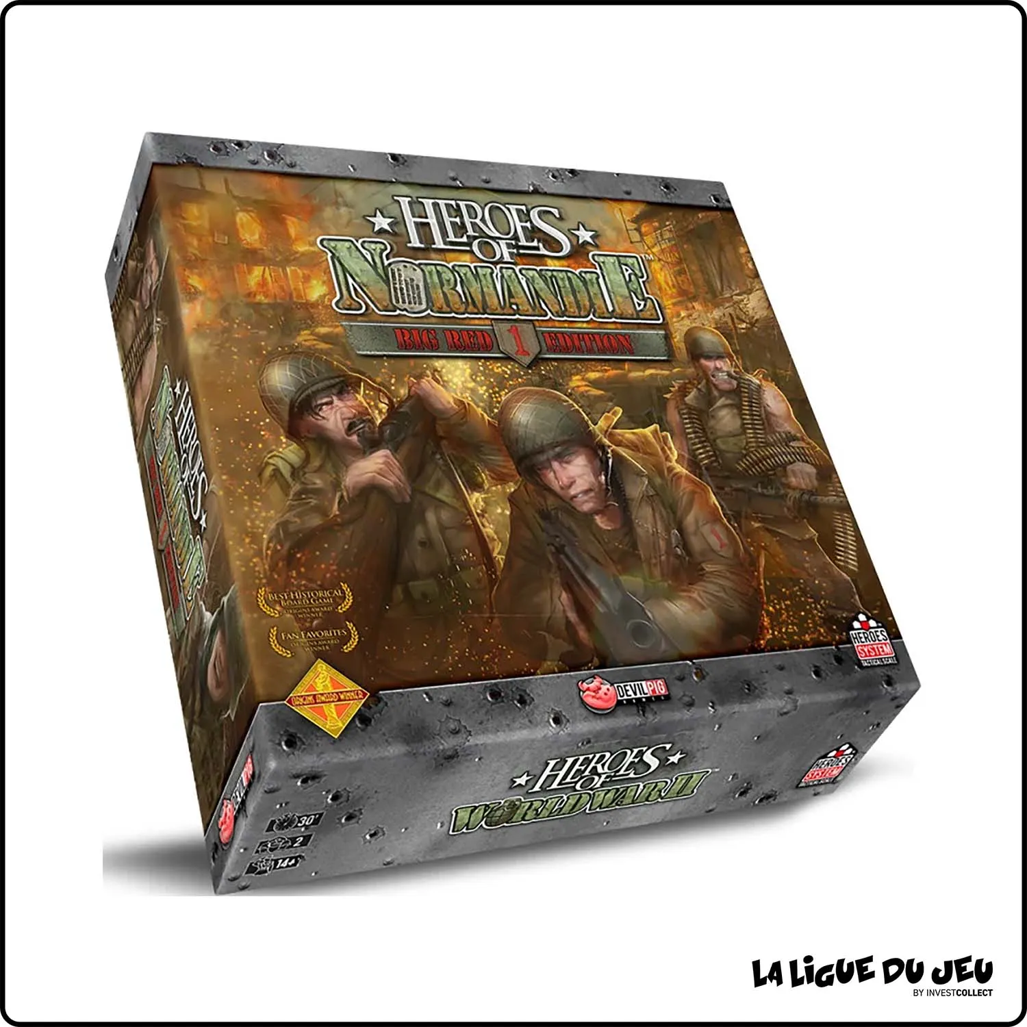 Stratégie - Jeu de Plateau - Heroes of Normandie V2: Core-Box Devil Pig Games - 1