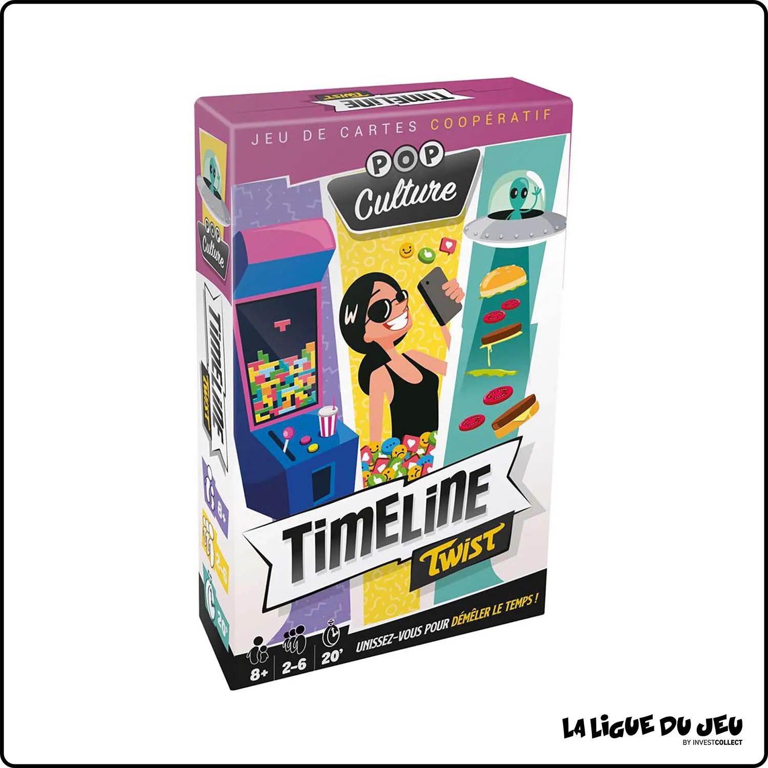 Jeu de Cartes - Coopératif - Timeline Twist : Pop Culture Asmodée - 1