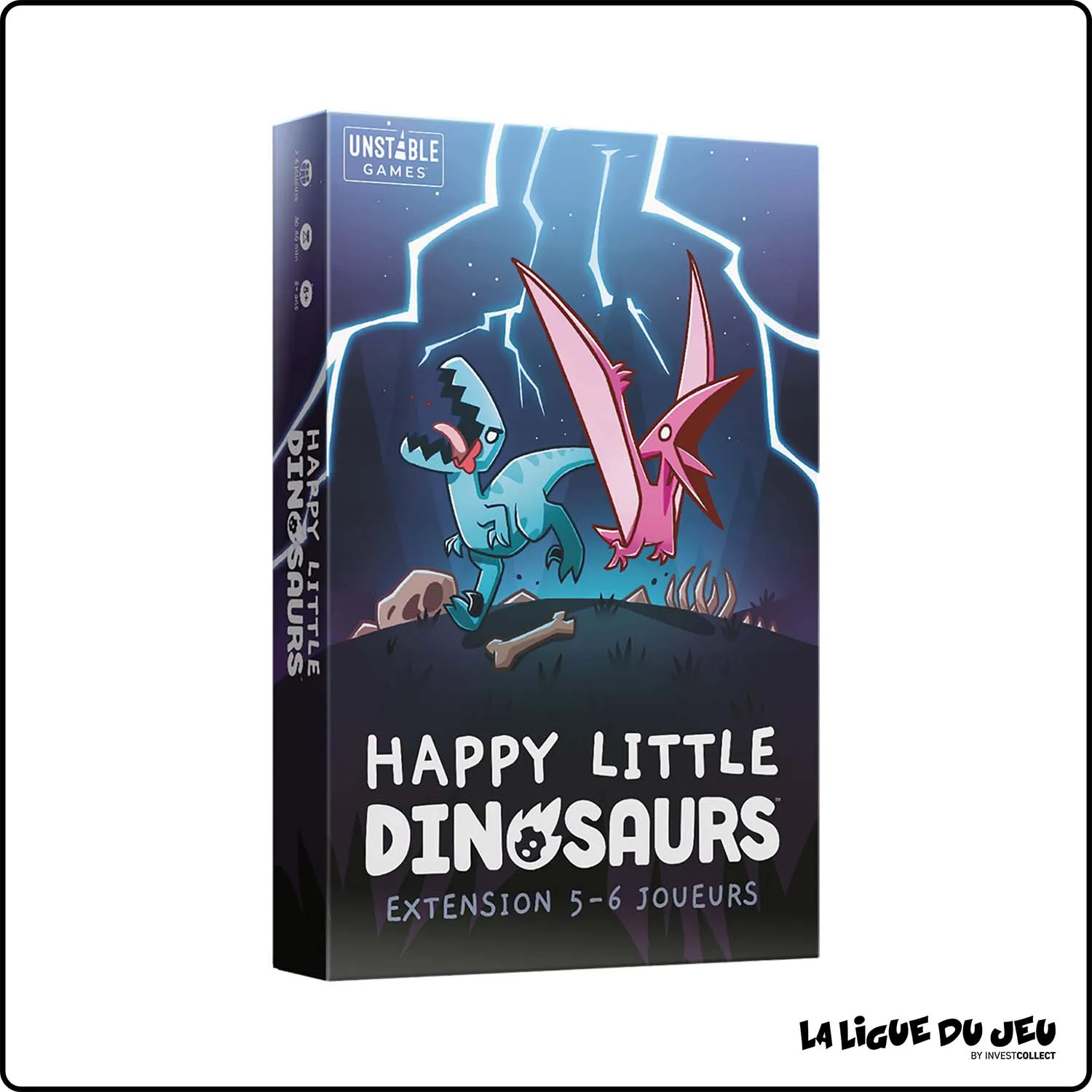 Stratégie - Jeu de Cartes - Happy Little Dinosaurs - Extension 5-6 Joueurs TeeTurtle - 1