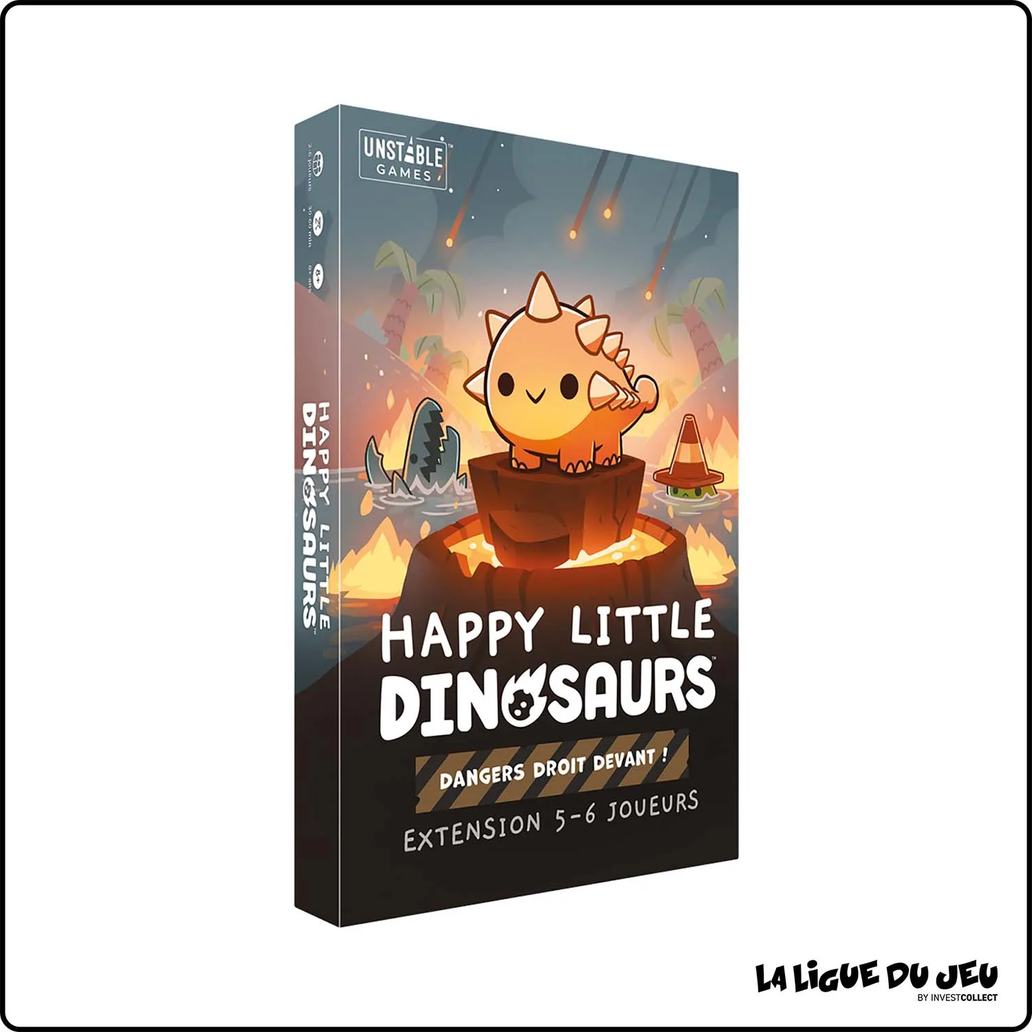 Stratégie - Jeu de Cartes - Happy Little Dinosaurs - Dangers Droit Devant - Ext 5-6 Joueurs TeeTurtle - 1