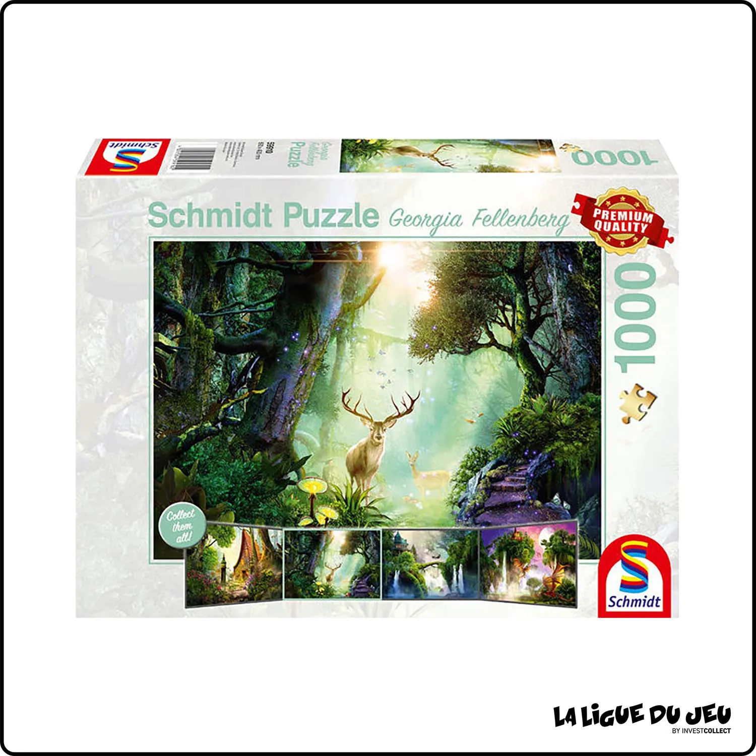 Puzzle - Chevreuils dans la foret -1000 Pieces Ravensburger - 1